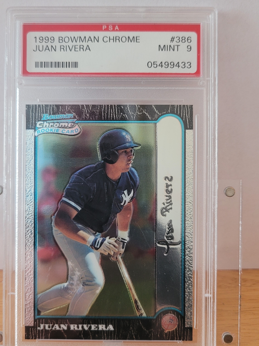 Juan Rivera Bowman Chrome #386 PSA Mint 9